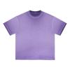 2025 nova marca de moda retrô pesada de 300g lavada com tie-dye sujo frito flor cor sólida algodão manga curta camiseta calças