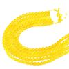 Ágata Amarilla cuentas sueltas semiacabadas DIY pulsera collar cadena de suéter cuentas de joyería cuentas de cristal amarillo materiales hechos a mano