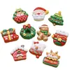 Festivos Papá Noel Navidad Pegamento de Crema de Alta Gama Pinzas para el Cabello Materiales Hechos a Mano DIY Decoraciones Accesorios Componentes de Resina
