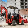 Exportado para o Vietnã, o Escavadeira Carregadeira Hidráulica Completa de Quatro Rodas com Rodas de Dupla Finalidade É uma Máquina Versátil Tudo-em-Um para Projetos Agrícolas e de Infraestrutura