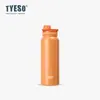 Tyeso Nueva Botella Deportiva Taza Térmica Asa Botella Deportiva Portátil Simple Taza de Agua para Hombres y Mujeres Vaso para Beber Directamente