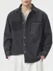 Roupas Masculinas Fengshe / Artesanato patchwork retrô japonês, camisa jeans de corte tridimensional para homens, solta, camisa casual de luxo leve