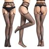 Meias Sexy, Acessórios de Sedução, Lingerie, Pijamas Vazados, Calça Jacquard de Uniforme, Meias-Liga de Rede Cruzadas Europeias e Americanas Transfronteiriças