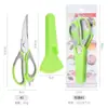 Tijeras de Acero Inoxidable para Refrigerador Tijeras de Cocina Domésticas Multifuncionales Poderosas Tijeras para Huesos de Pollo Afiladas Especiales para Barbacoa Tijeras para Alimentos