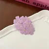 Presilha de Cabelo Bordada com Flores Estilo Retrô Menina Francesa, Presilha para Franja, Design de Nicho, Acessório de Cabelo Doce e Versátil