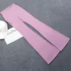 Ropa de Yoga Verano para Mujer Pantalones de Campana Cintura Alta Elásticos Ajustados Abdomen Ajustados al Cuerpo Deportivos Ocio Pantalones de Campana de Yoga