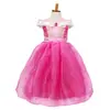 Vestido eluo de la princesa Aurora de Halloween de Frozen, disfraz de actuación de la princesa Bella de La Bella y la Bestia