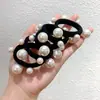 Elásticos de Cabelo Elegantes para Mulheres, Conjunto Simples e Moderno de Borrachas com Pérolas Artificiais, Cordas de Cabelo Versáteis e Estilosas com Pérolas