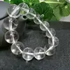 Pulsera de Cristal Blanco Imitación Pulsera de Perlas de Cristal Blanco Cadena de Cristal Transparente Tipo Hielo Libre de Impurezas Adorno Venta Directa Mayoreo