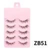 Fábrica de pestañas postizas DINGSEN suministro estable 5 pares de pestañas maquillaje natural maquillaje diario pestañas COS