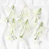 Flor Artificial de Orquídea Narciso com 3 Pétalas Realista de Alta Qualidade Flor para Penteado Coroa de Chapéu de Formatura Material DIY Flores de Casamento