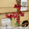 Casamento Vermelho Flor de Simulação Banquete de Bebê Chinês Banquete de Casamento Layout do Quarto de Casamento Flor Artificial Cor de Outono Série Caramelo Liderança de Estrada