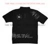 Subcultura Y2K retro vintage verano punk estampado oscuro camisa polo alta calle de moda streetwear
