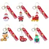 Chaveiro de Boneca de Natal Transfronteiriço Feito de Material Plástico Macio, Pingente de Bolsa Estilo Europeu e Americano, Inclui um Pequeno Pingente da Moda de Presente