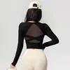 Tops Esportivos, Novos Estilos Primavera e Verão, Manga Longa, com Bojo, Lindas Roupas de Yoga, Roupas Profissionais de Pilates para Treino, Emagrecimento e Fitness