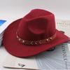 Chapéu Top Étnico Chapéu de Cowboy Ocidental Xizang Xizang Chapéu de Performance Chapéu de Lã Chapéu de Lã Retrô Centro-Europeu e Americano