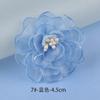 4-10cm fábrica em estoque camélia borda queimada flor chapelaria tecido flor feita à mão acessórios flor de tecido acessórios DIY broche