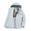 Nova Jaqueta de Algodão Grossa e Quente para Outono e Inverno para Homens e Mulheres, Modelagem Ampla Workwear, Corta-vento, Casaco de Algodão, Uniforme de Trabalho