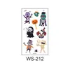 Pegatinas de Tatuaje de Halloween de Dibujos Animados para Niños en Stock, Impermeables y a Prueba de Sudor, Recuerdos de Fiesta, Pegatinas Temporales Divertidas y Originales