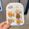 Nuevo juego de 5 piezas de pinzas para el pelo de seguridad de resina con diseño de animales de dibujos animados para bebés, cobertura completa, para niños, accesorios para el pelo de niñas de jardín de infantes