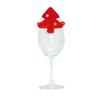 Nuevo juego de copas de vino navideñas transfronterizas, decoración de franela para árbol de Navidad, suministros para fiestas navideñas, regalos navideños