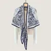Bufanda para Mujer en Otoño e Invierno, Chal Grande Versátil Engrosado, Nuevo Bufanda Triangular de Terciopelo Estilo Coreano, Patrón de Espiga, Bordes Enrollados a Mano