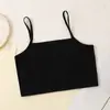 Período de Desenvolvimento de Alunos do Ensino Fundamental Colete Longo de Algodão Estilo Roupa Íntima para Meninas, Camiseta Regata com Sutiã Anti-Exposição para Meninas