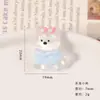 Accesorios de Resina Dibujos Animados Lindos Gatito Transparente Cachorro DIY Pegamento de Crema Funda de Teléfono Pegatinas Accesorios para el Cabello