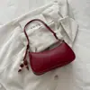 Diseño único, bolsa de axila de cuero encerado vintage, bolso de mujer, moda principios de otoño 2026, bolso de hombro casual, bolso de mano cuadrado pequeño