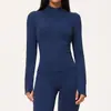 Colarinho Europeu e Americano Transfronteiriço Zíper Roupa de Yoga Jaqueta Feminina Corta-vento Slim-fit Quente Top Esportivo Jaqueta de Corrida 7755