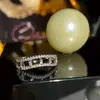 Versa diseño de nicho moda simple combinable Anillo de fila diaria dorado escalera Corona Corazón de chica Cuic
