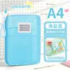 Bolsa de Rede A4 Bolsa de Arquivo em L Portátil Armazenamento de Provas Grande Capacidade Classificação por Matéria do Aluno Bolsa com Zíper para Documentos