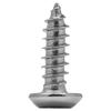 Tornillo autorroscante de cabeza redonda con ranura de ciruela y columna de acero inoxidable 304 GB7380, tornillo autorroscante con punta antirrobo M2-M3M6
