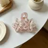 Grampo de Cabelo de Plumeria de Verão Estilo Zhao Lusi, Piranha de Cabelo de Alta Qualidade para a Parte de Trás da Cabeça, Elegante Presilha de Garra Estilo Chanel