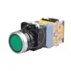 En Oferta Interruptor Pulsador LA38-11D Cabeza Plana Auto-retorno con Luz
