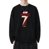 Nova Coleção de Outono Estilo Solto Gola Redonda Versátil Camiseta Masculina de Manga Longa Pulôver Estiloso Estampado para Homens LOGO Personalizável