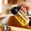 Garrafa de Óleo em Estoque para Uso na Cozinha, Garrafa de Óleo de Dupla Finalidade Spray e Despejo, Frasco Spray de Óleo de Alta Pressão, Recipiente de Óleo à Prova de Vazamentos, Disponível para Dropshipping