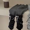 Leggings de Pierna Grande y Pequeña 25 Otoño Profundo e Invierno Nuevos Leggings de Calcetín con Puntos Forrados de Felpa para Niñas Pantalones para Niños