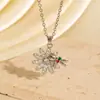 Collar de Girasol de Moda Transfronterizo con un Toque de Lujo Ligero y de Gama Alta, Diseño de Nicho, Exquisito Accesorio de Cadena para Suéter de Girasol