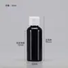 Botellas de Plástico Transparentes con Tapa abatible en stock 30 50 100ml Flexibles para Loción Cosmética Botellas Dispensadoras con Tapa de Mariposa
