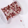 Cadena de Joyería DIY Conserva el Color Cobre Puro Cadena de Cristal de Colores Separador Cadena de Perlas Borla para Ropa Cadena de Suéter Accesorios