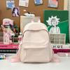 Mochila Escolar Estudante Nova Cor Sólida Faculdade Versátil Mochila Estilo Coreano Ins Mochila Escolar Estudante Leve Mochila para o Dia a Dia