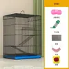Gaiola de Esquilo de Três Camadas, Gaiola Especial para Chinchilas, Grande Gaiola Villa Elevada para Gerbils e Esquilos-voadores, Gaiola Pequena para Animais de Estimação