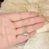 Colar de Abóbora Estrela Explosiva Prata para Mulheres 2026 Novo Estilo Quente Pingente Exquisito Luxo Leve Nicho de Luxo Alto Corrente de Clavícula Acessório
