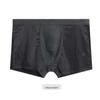 Calças boxer de malha de seda gelada masculinas de verão, cintura oca, tamanho grande, modal, respirável, fabricantes de roupas íntimas por atacado