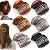 Conjunto de Presilhas de Cabelo Planas Ovais Simples Mais Vendido na Amazon Transfronteiriço com Estampa de Leopardo, Elegante Acessório de Cabelo Bico de Pato para a Parte de Trás da Cabeça