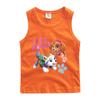 Equipe Wangwang Colete infantil para meninas, colete sem mangas, roupa externa para bebês meninos, camisa de algodão puro de verão, entrega de uma peça