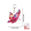 Llavero de Color Mariposa Colgante Acrílico para Mochila Escolar Colgante Lindo para Estudiante Accesorios para Mochila Colgante Decoración