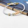 Pequena Corda de Mão de Flor de Pêssego produtos semiacabados trançada à mão Pulseira Nó Flor de Pêssego acessórios de joalheria faça você mesmo corda vermelha moda nacional retrô