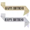 Con Diadema de Letra de Cumpleaños de Diamante Etiqueta de Diadema con Correa de Hombro con Purpurina Decoración de Fiesta Festiva de Año de Niñas Canal de Fotos